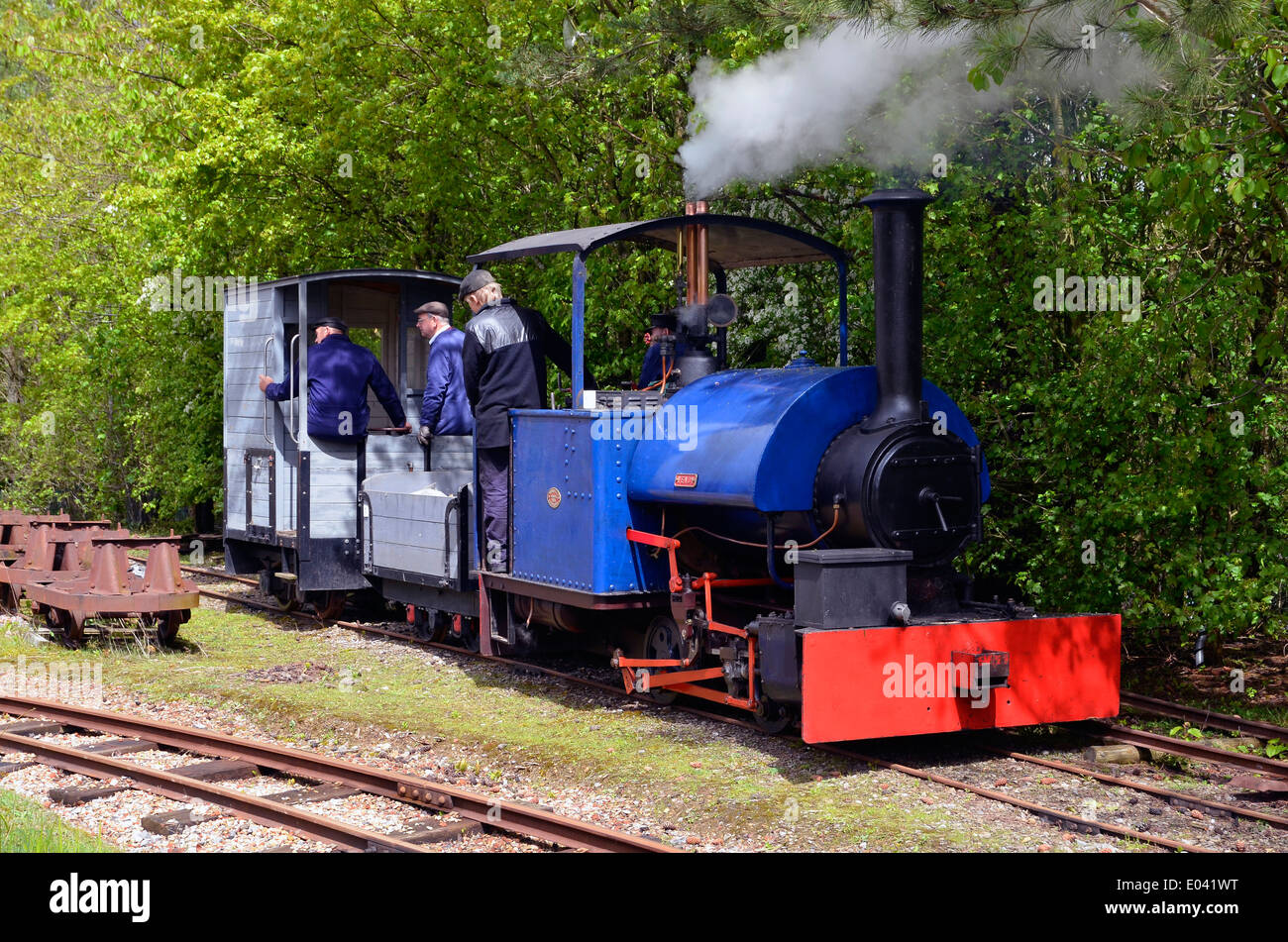 W.G.Bagnall Ltd., Stafford, Sattel 0-4-0 Tank "Wendy" in Bursledon Industriemuseum Ziegelei, Hampshire. Stockfoto