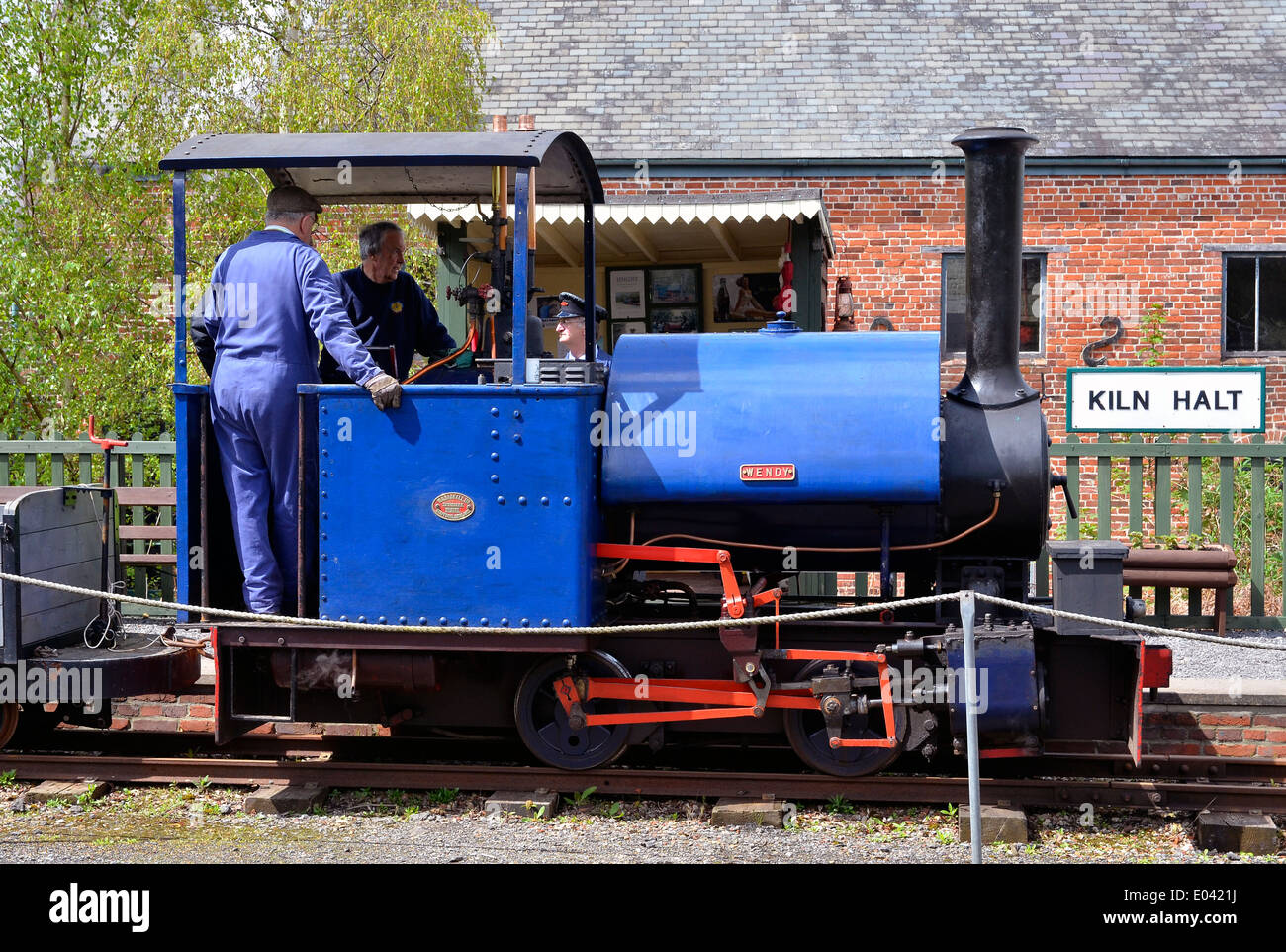 W.G.Bagnall Ltd., Stafford, Sattel 0-4-0 Tank "Wendy" in Bursledon Industriemuseum Ziegelei, Hampshire. Stockfoto