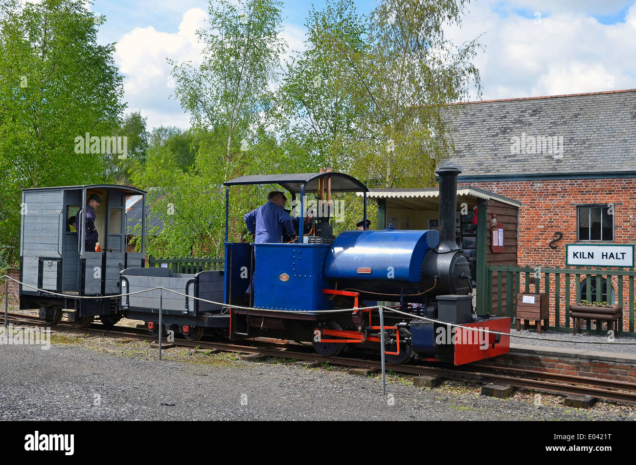 W.G.Bagnall Ltd., Stafford, Sattel 0-4-0 Tank "Wendy" in Bursledon Industriemuseum Ziegelei, Hampshire. Stockfoto