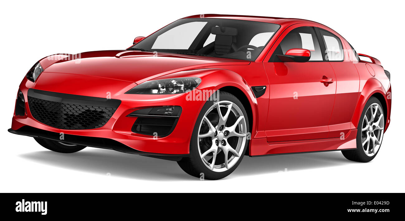 Rotes Auto Stockfoto