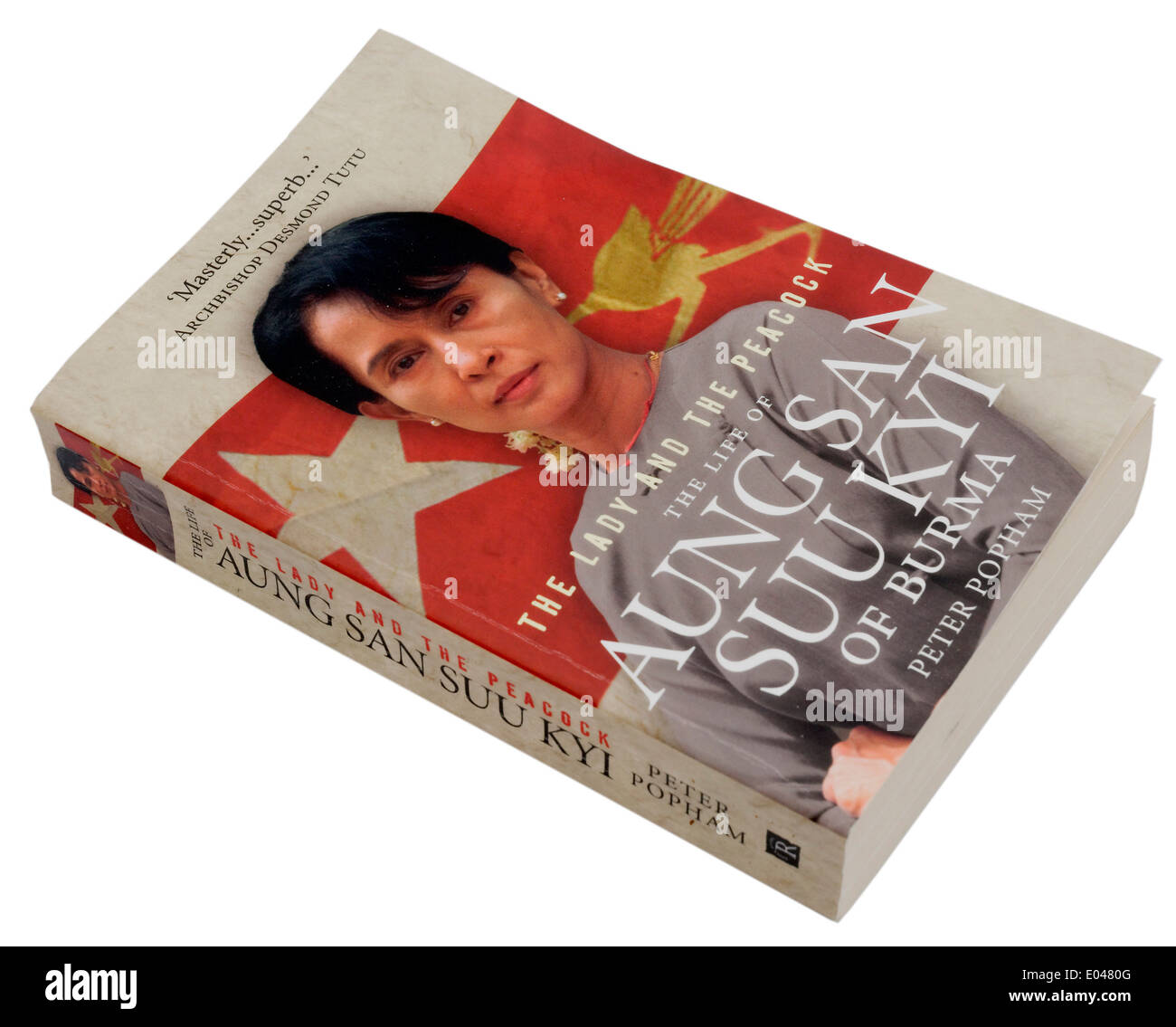 Die Dame und der Pfau, eine Biographie von Aung San Suu Kyi von Myanmar Stockfoto
