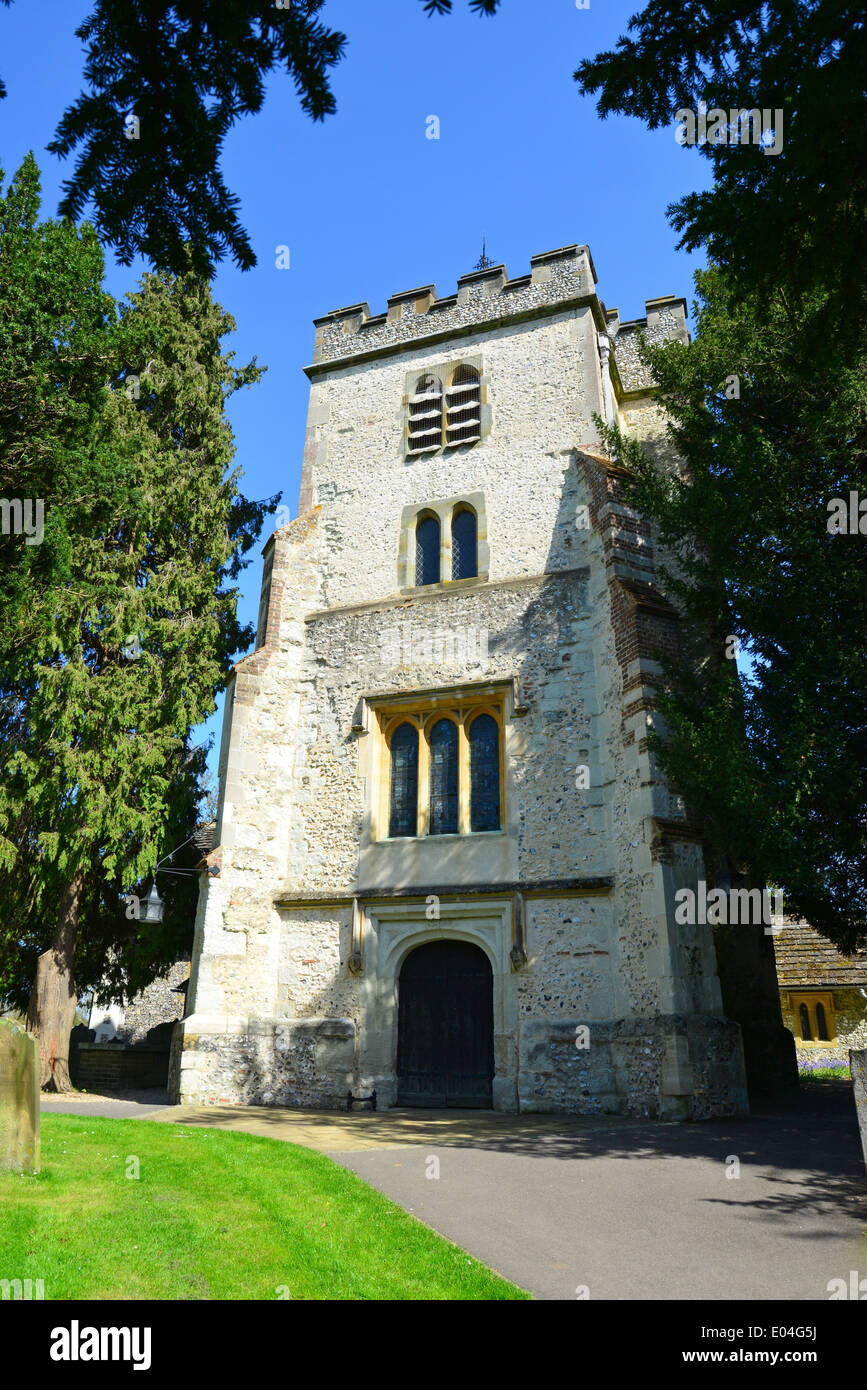 Die Pfarrei Kirche von St Giles, Ashtead, Surrey, England, Vereinigtes Königreich Stockfoto