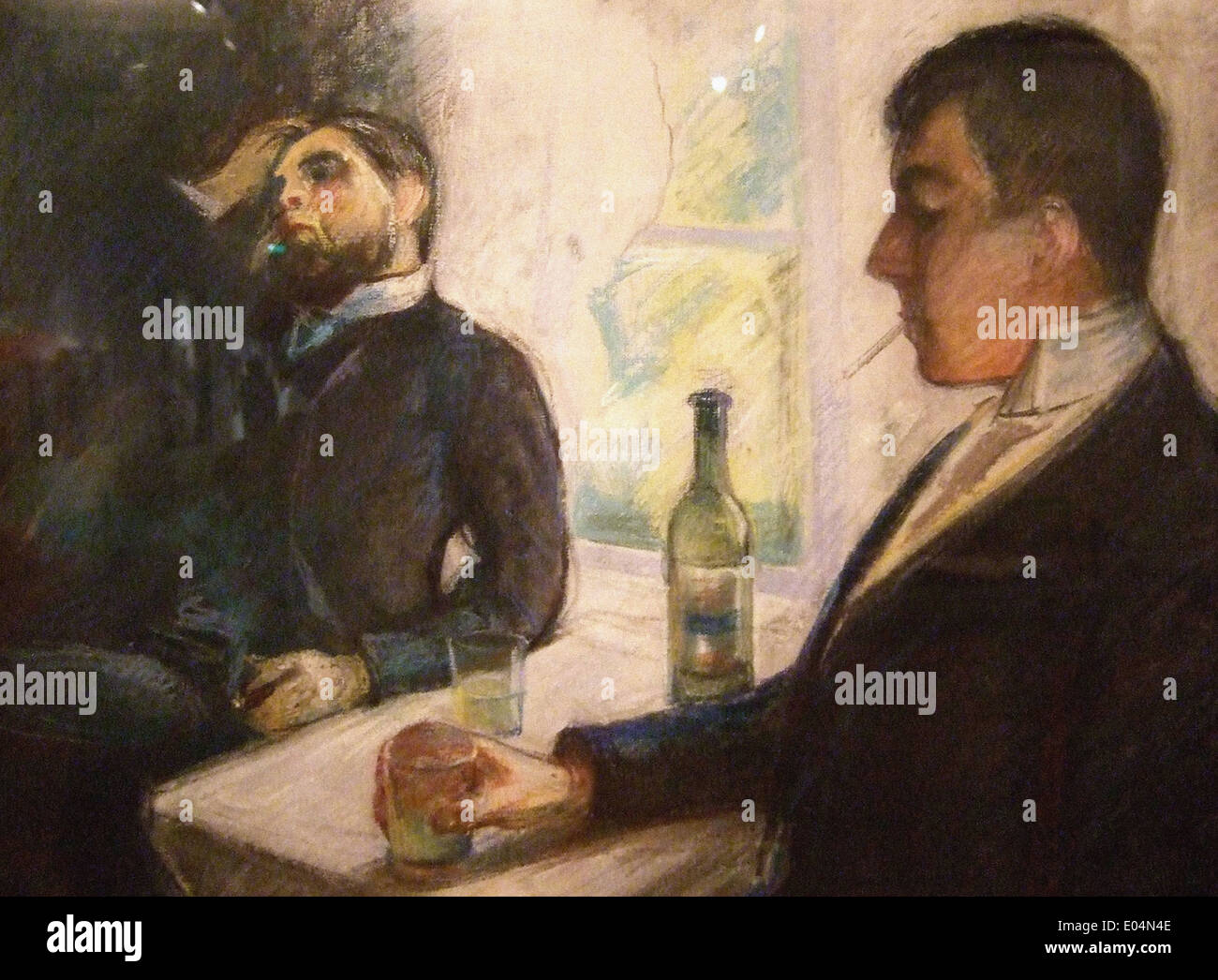 Edvard Munch die Absinth-Trinker Stockfoto