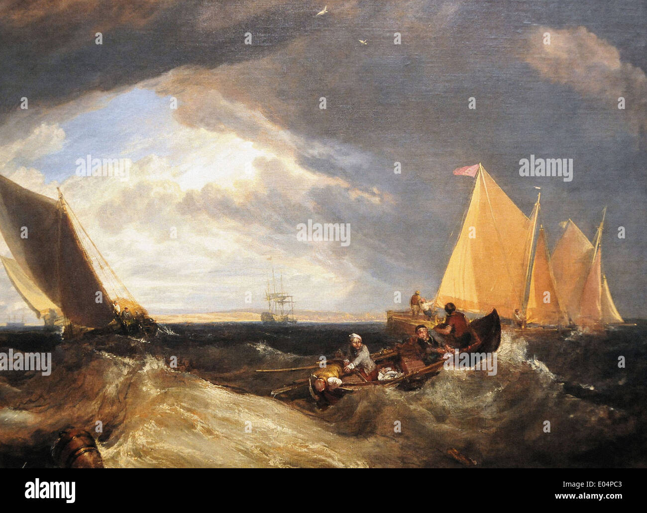 Joseph Mallord William Turner der Kreuzung von der Themse und den Medway Stockfoto