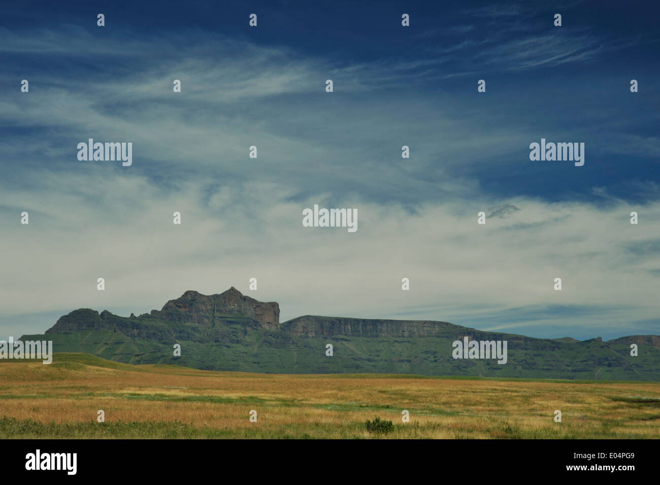 Giants Castle Nature Reserve, KwaZulu-Natal, Südafrika, Landschaft, Berggipfel, uKhahlamba Drakensberg, UNESCO, Weltkulturerbe Stockfoto
