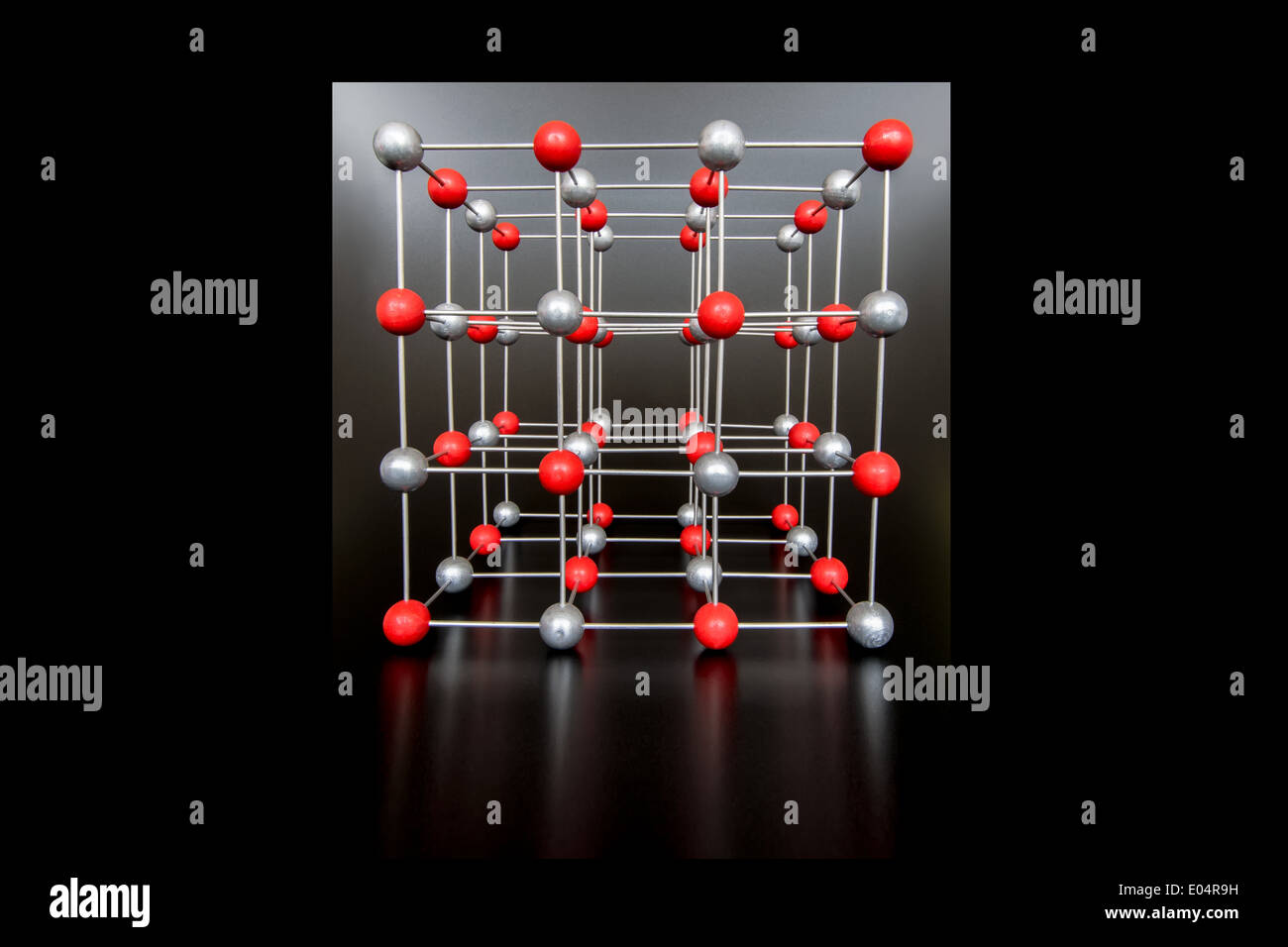 Ionen-Gitter Modell von NaCl Stockfoto