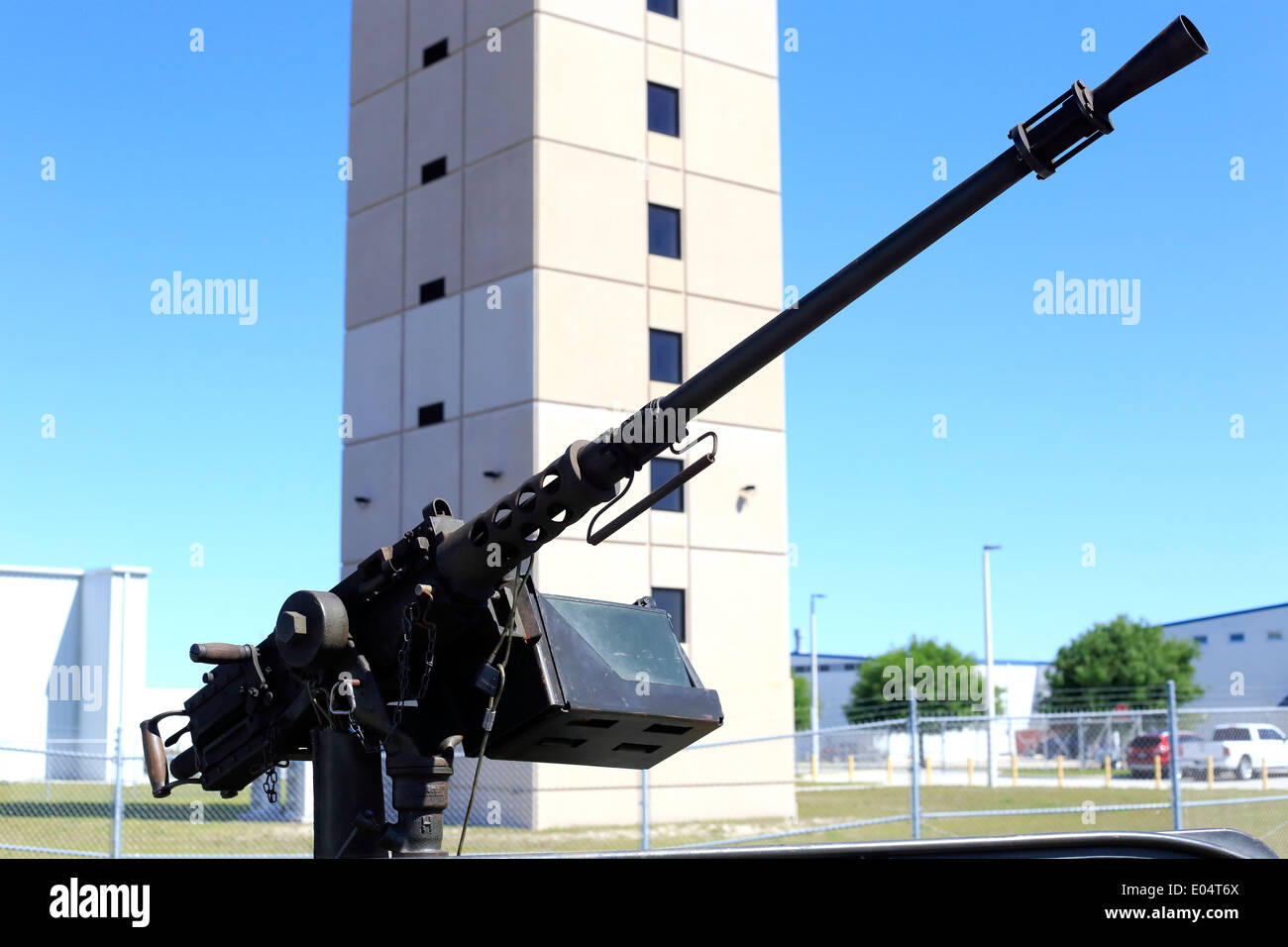 Ein Maschinengewehr auf einem LKW von Aufständischen Milizen al-Qaida-Terroristen verwendet Stockfoto