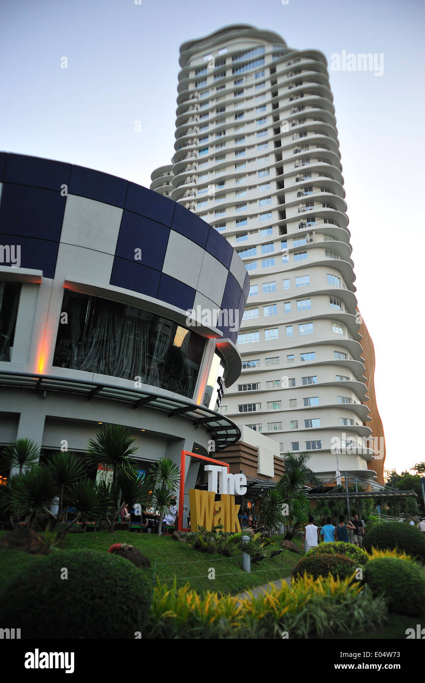 Der Spaziergang Kelch Eigentumswohnungen IT Park Freizeit Business District Cebu City Philippinen Stockfoto