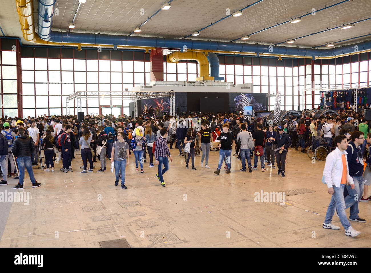 Neapel, Italien - 1.Mai: die sechzehnte Auflage des Comicon, internationale Cartoon treffen für alle Liebhaber von Comics, Manga und cosplay Stockfoto