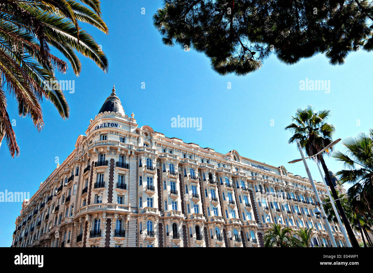 Europa, Frankreich, Alpes-Maritimes Cannes. Carlton Hotel Palace. Stockfoto