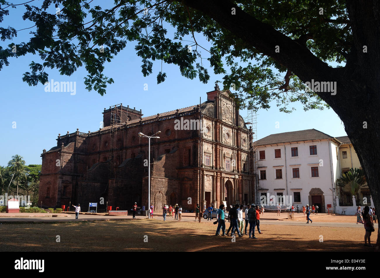 Basalica Bom Jesus, Goa, Indien. Dies ist ein UNESCO-Weltkulturerbe. Stockfoto