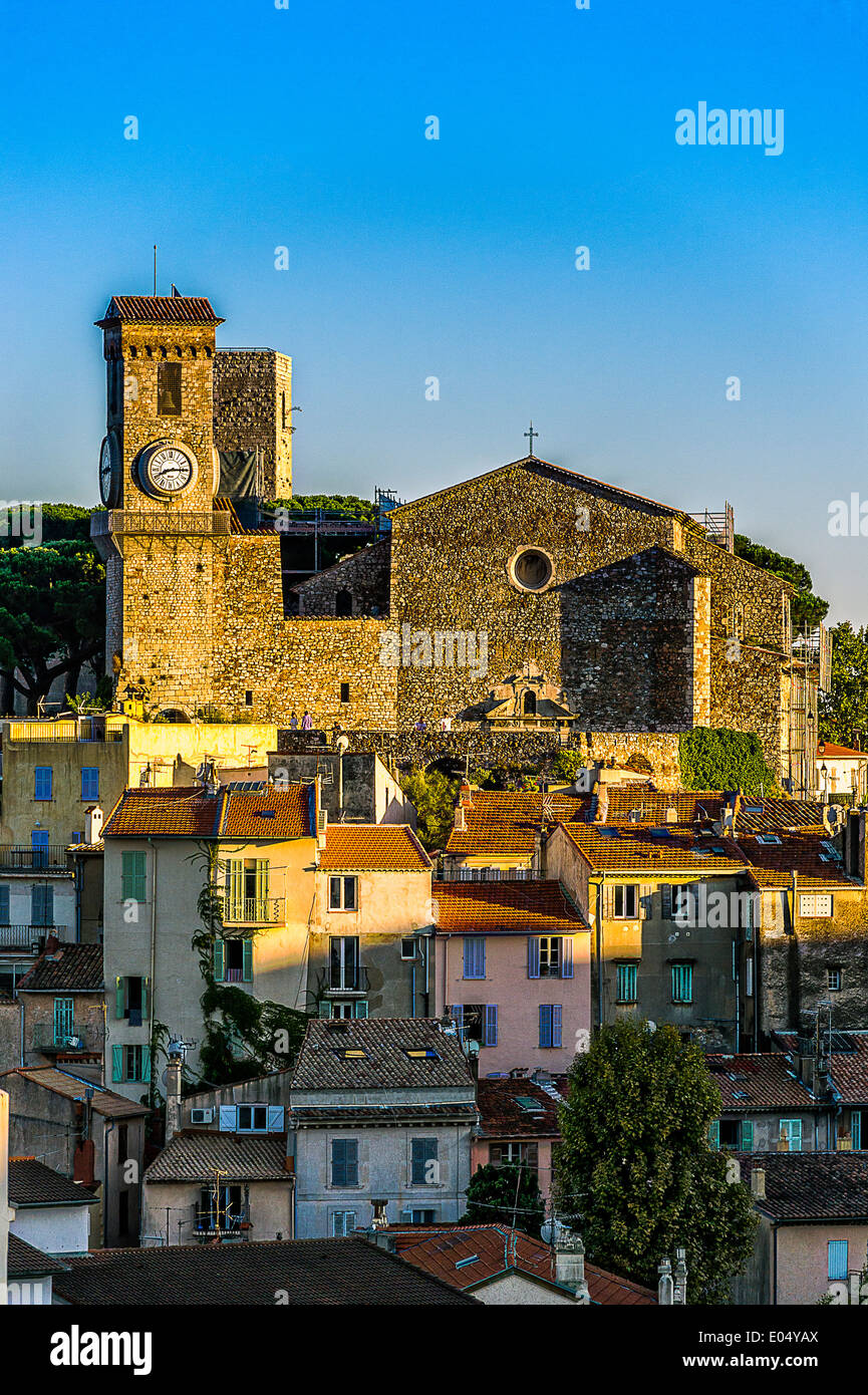 Europa, Frankreich, Alpes-Maritimes Cannes. Suquet Kirche. Stockfoto