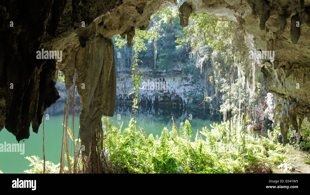 Karibische Höhle Stockfoto