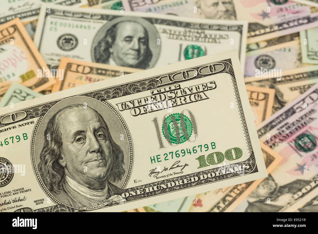 Viele Us Dollar Von Banknoten Symbolische Foto Fur Schulden Und