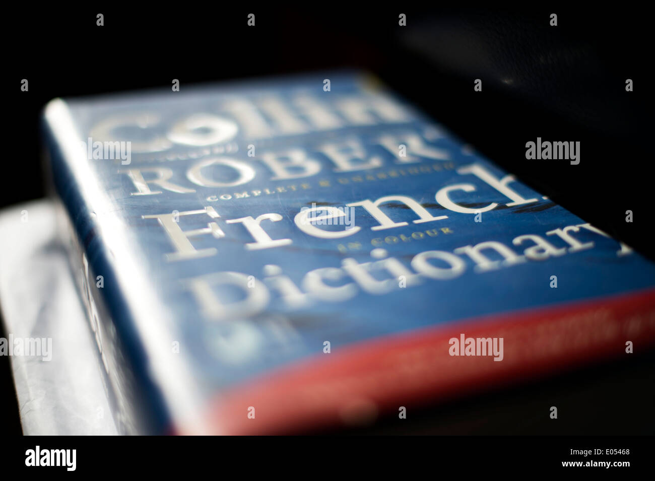 Stock Foto von einem Französisch-Englisch-Wörterbuch Stockfoto