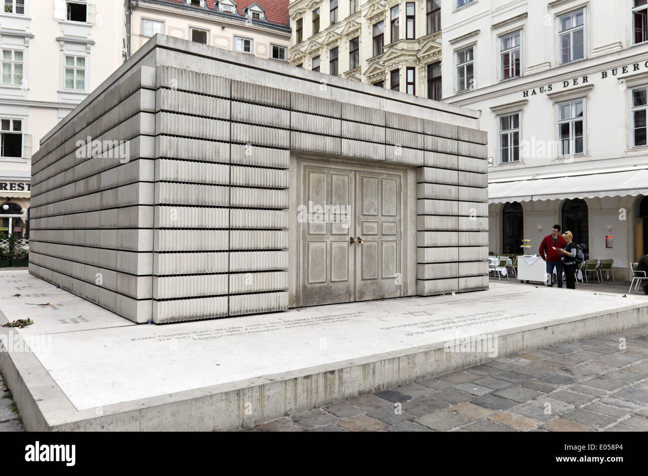 Österreich, Wien, des Juden zu platzieren, Oesterreich, Wien, Judenplatz Stockfoto