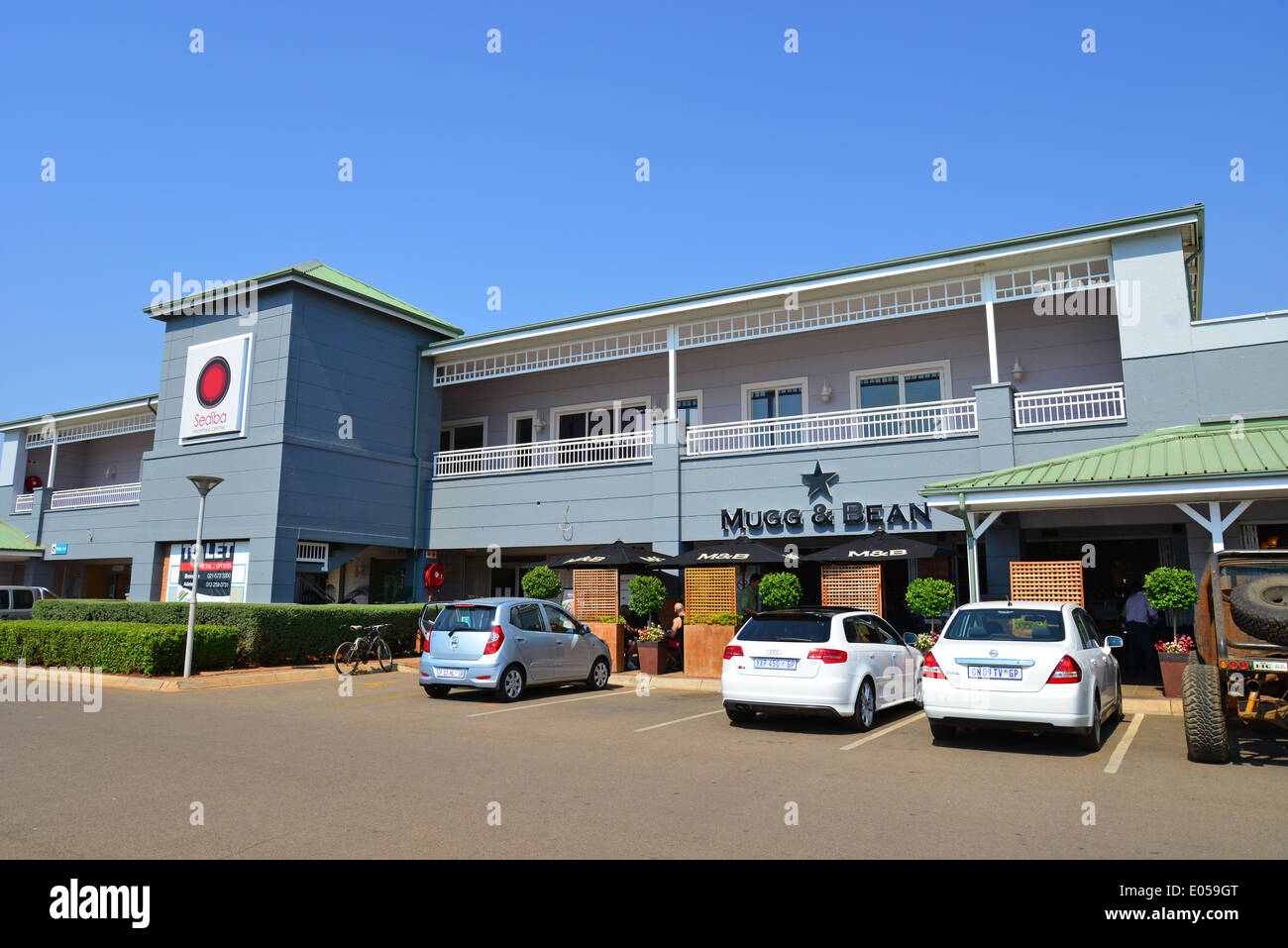 Sediba Einkaufszentrum, Hartbeespoort, North West Province, Südafrika Stockfoto