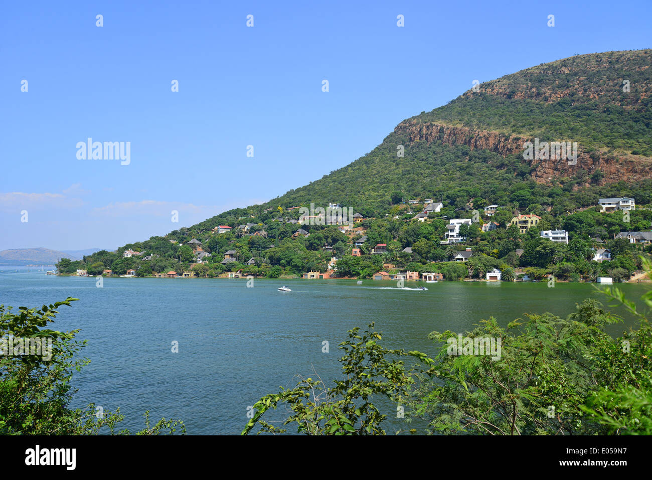 Hartbeespoort Dam See, Hartbeespoort, North West Province, Südafrika Stockfoto