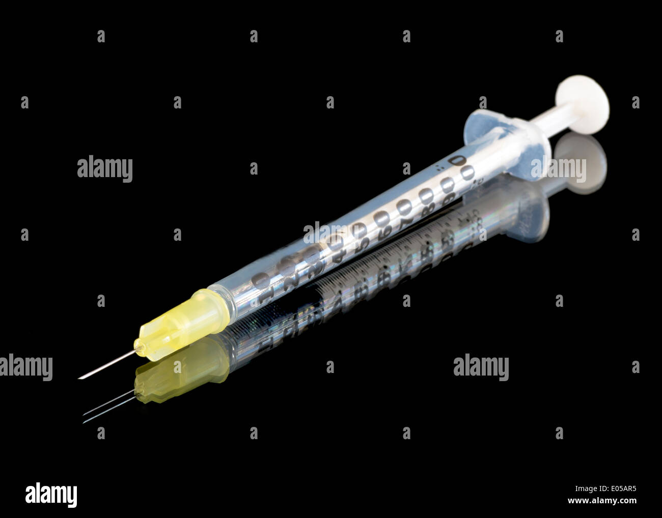 Injektionsnadel aus eine medizinische Ausrüstung Stockfoto