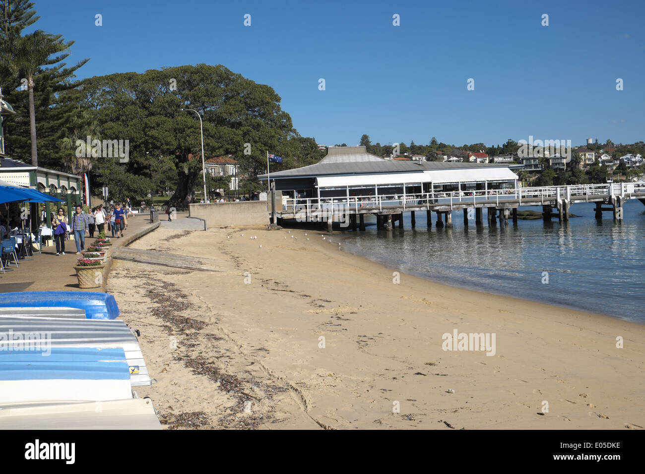 Watsons Bay Strand und Ferry Wharf, sydney Stockfoto