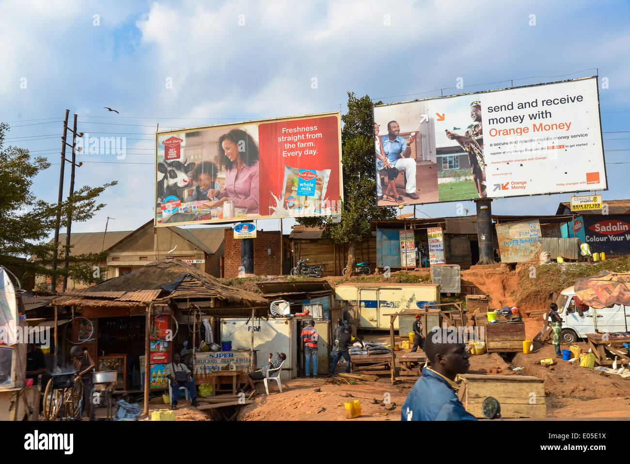 Entebbe Stadt Ansicht, Uganda, Afrika Stockfoto