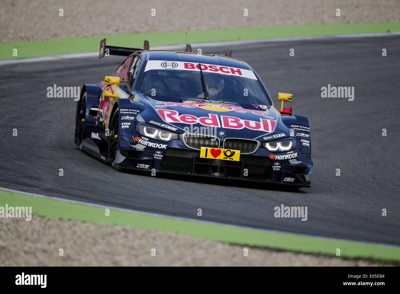 Hockenheim, Deutschland. 2. Mai 2014. ANTONIO FELIX DA COSTA von Portugal und BMW Team MTEK treibt seine BMW M4 DTM während der Roll-out Session der DTM Deutsche Tourenwagen Meisterschaft 2014 Runde 1 auf dem Hockenheimring in Hockenheim, Deutschland. © James Gasperotti/ZUMA Wire/ZUMAPRESS.com/Alamy Live-Nachrichten Stockfoto