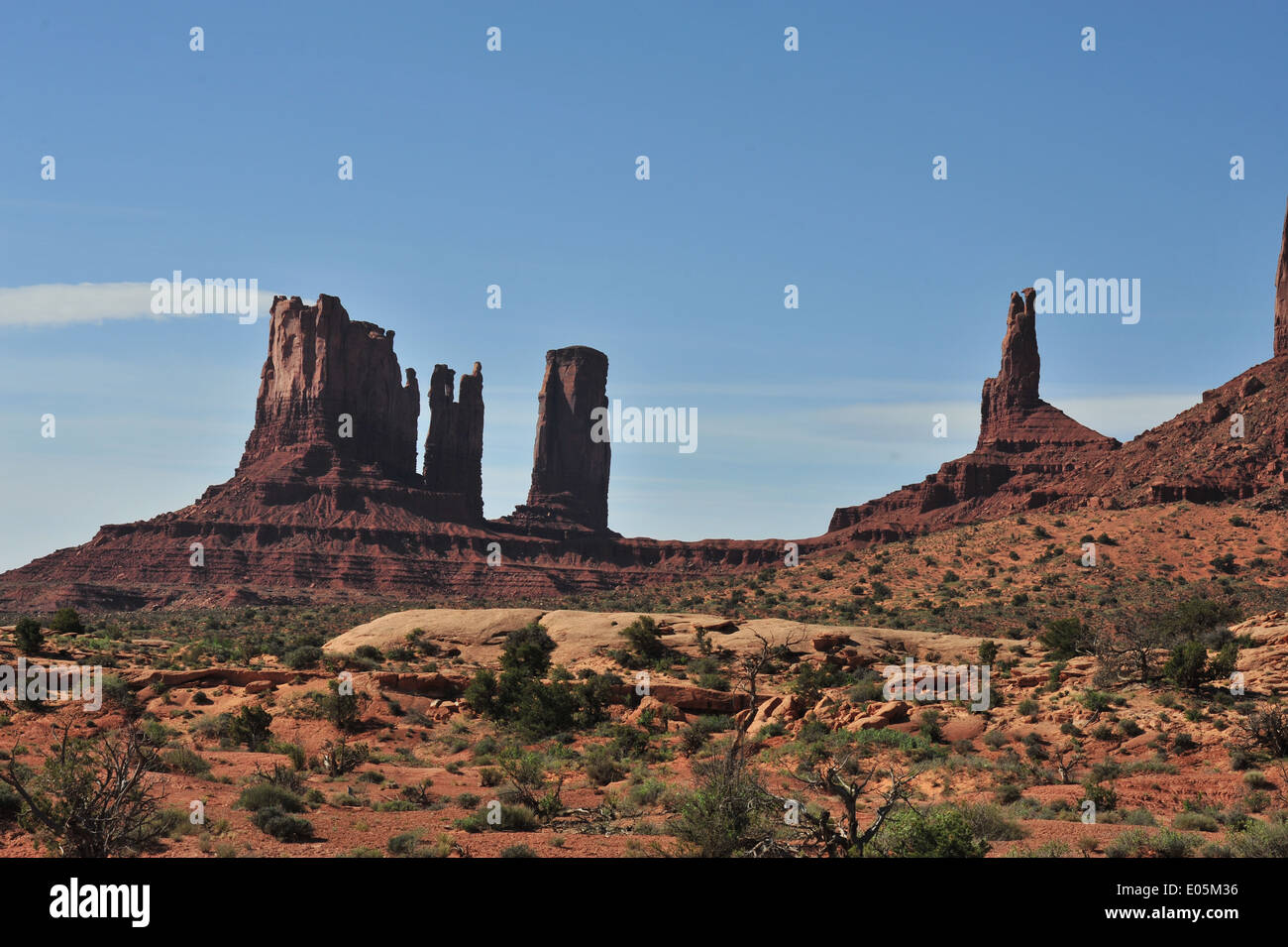 Monument Valley in Utah / Arizona. Stockfoto