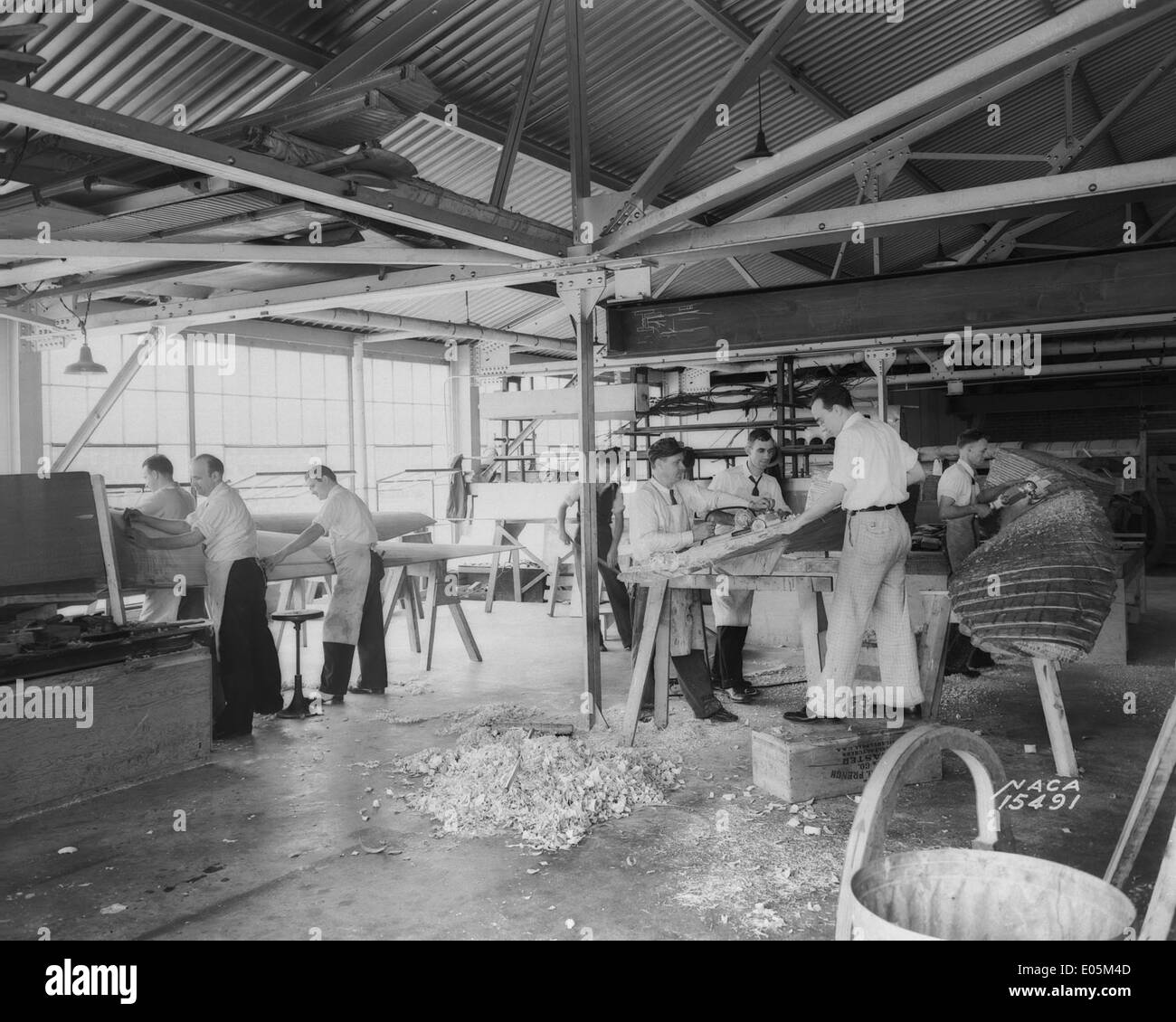 Der 30 x 60 Full Scale Tunnel der NASA im Langley Research Center ist einer der größten Windtunnel der Welt, der für aerodynamische Tests und die Entwicklung von Flugfahrzeugen genutzt wird. Stockfoto