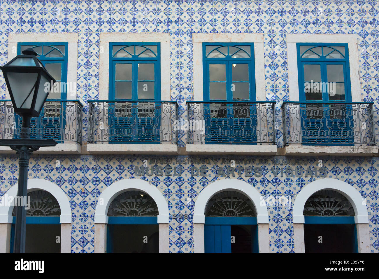 Gebäude im historischen Zentrum von Sao Luis (UNESCO-Weltkulturerbe), Bundesstaat Maranhao, Brasilien Stockfoto