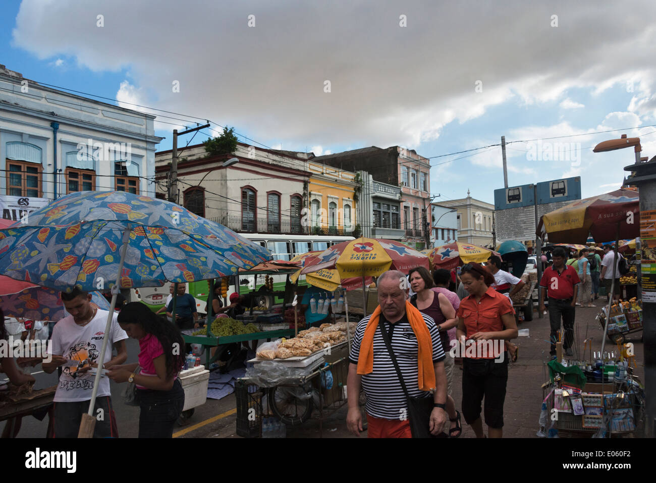 Cidade Velha (Altstadt) und Ver-o-Peso-Markt, Belem, Bundesstaat Para, Brasilien Stockfoto