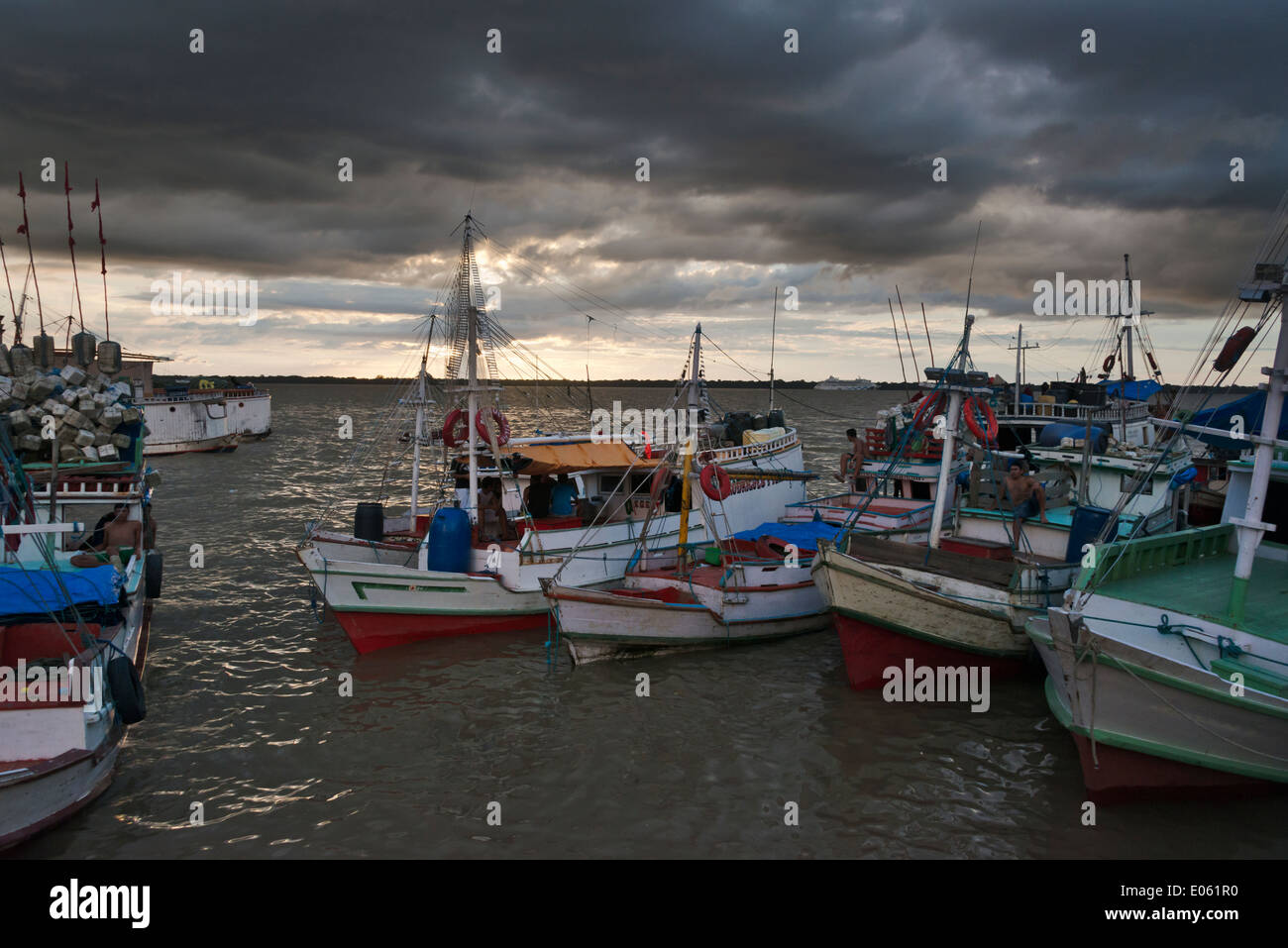 Hafen in der Altstadt, Belem, Bundesstaat Para, Brasilien Stockfoto