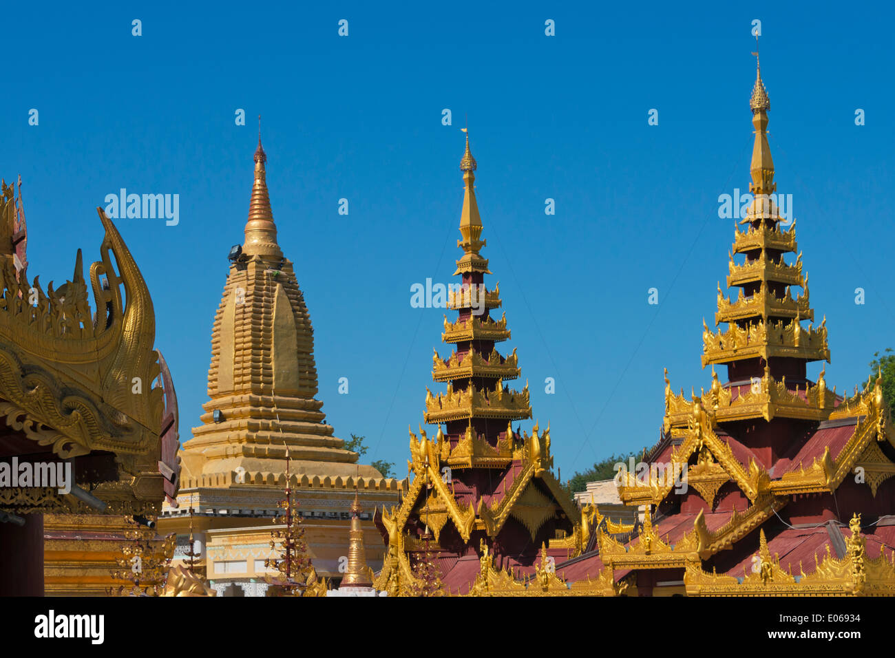 Shwezigon Pagode in Bagan, Myanmar Stockfoto