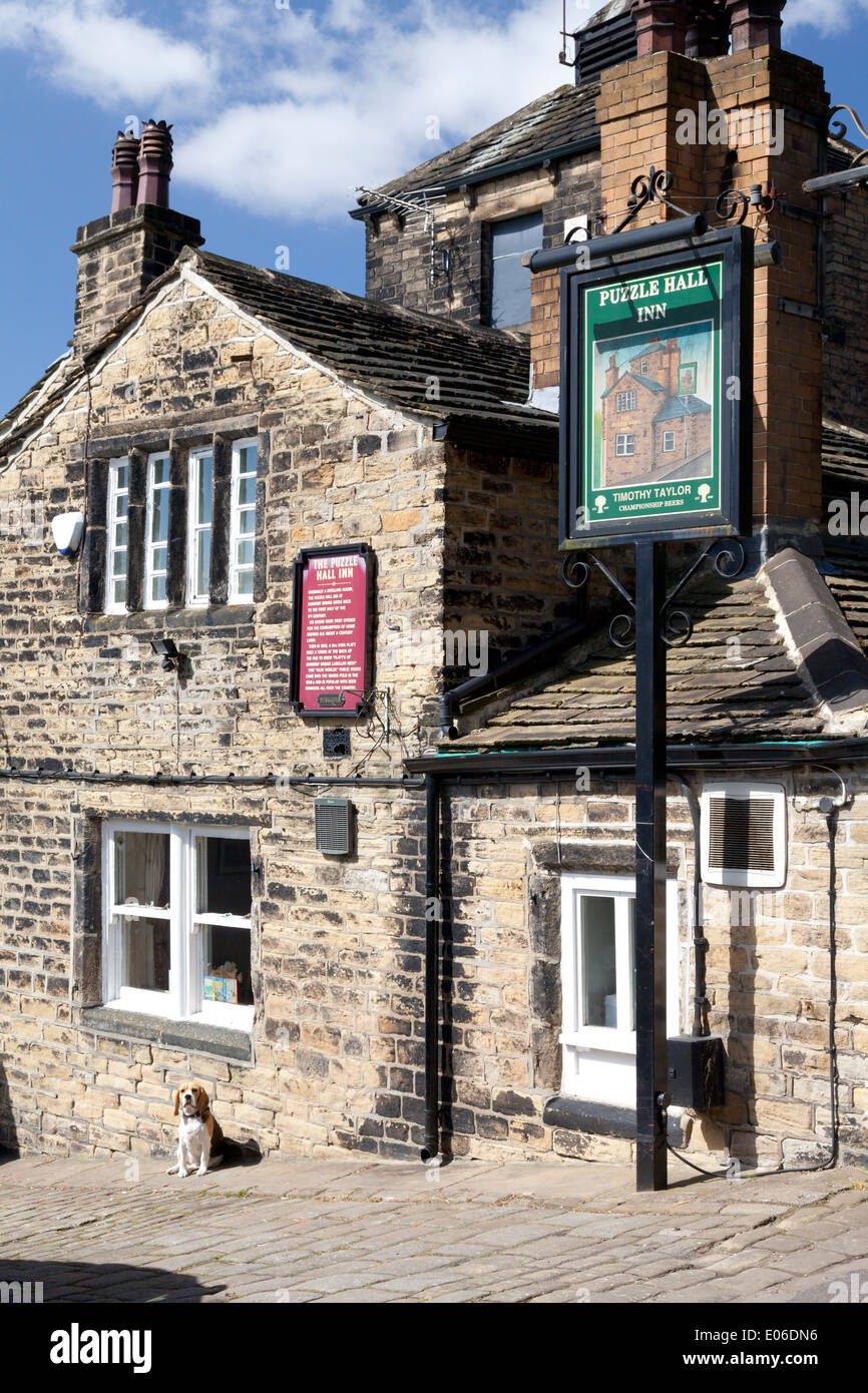 Das Puzzle Hall Inn, Sowerby Bridge, West Yorkshire Stockfoto