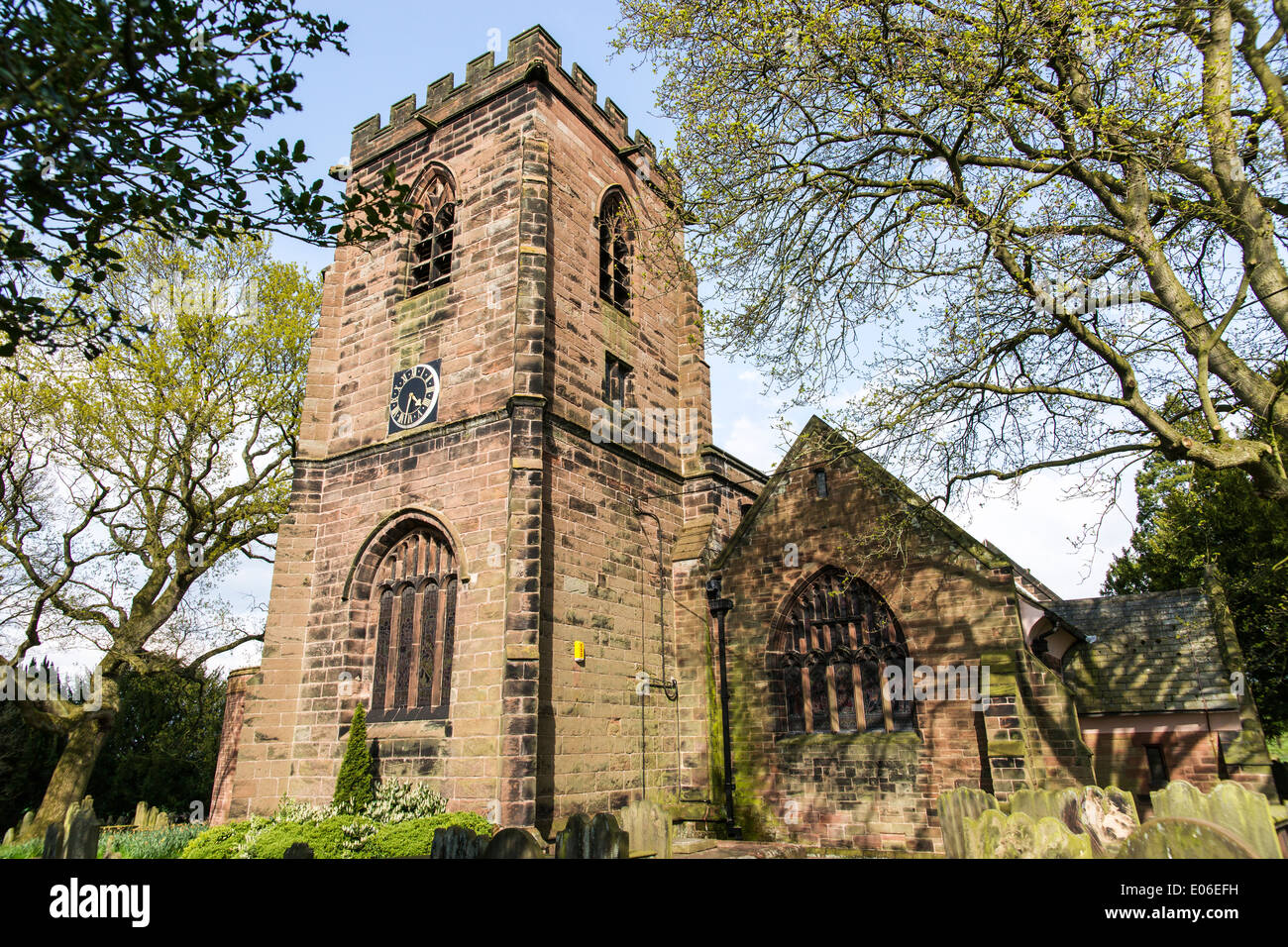 Daresbury war der Geburtsort von Alices Abenteuer im Wunderland Autor Lewis Carroll. Stockfoto