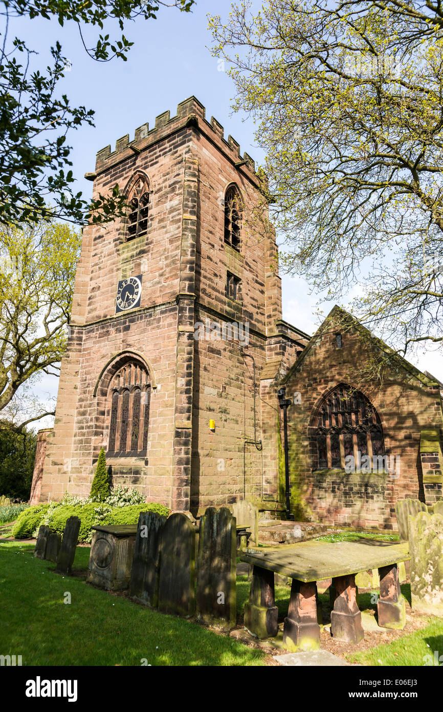 Daresbury war der Geburtsort von Alices Abenteuer im Wunderland Autor Lewis Carroll. Stockfoto