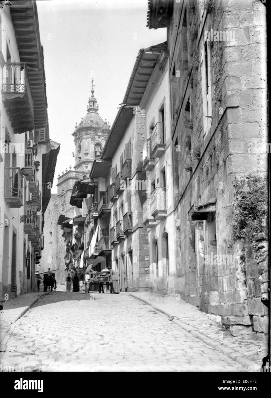 La Grande rue, Avec Ancely, Fontarabie Stockfoto