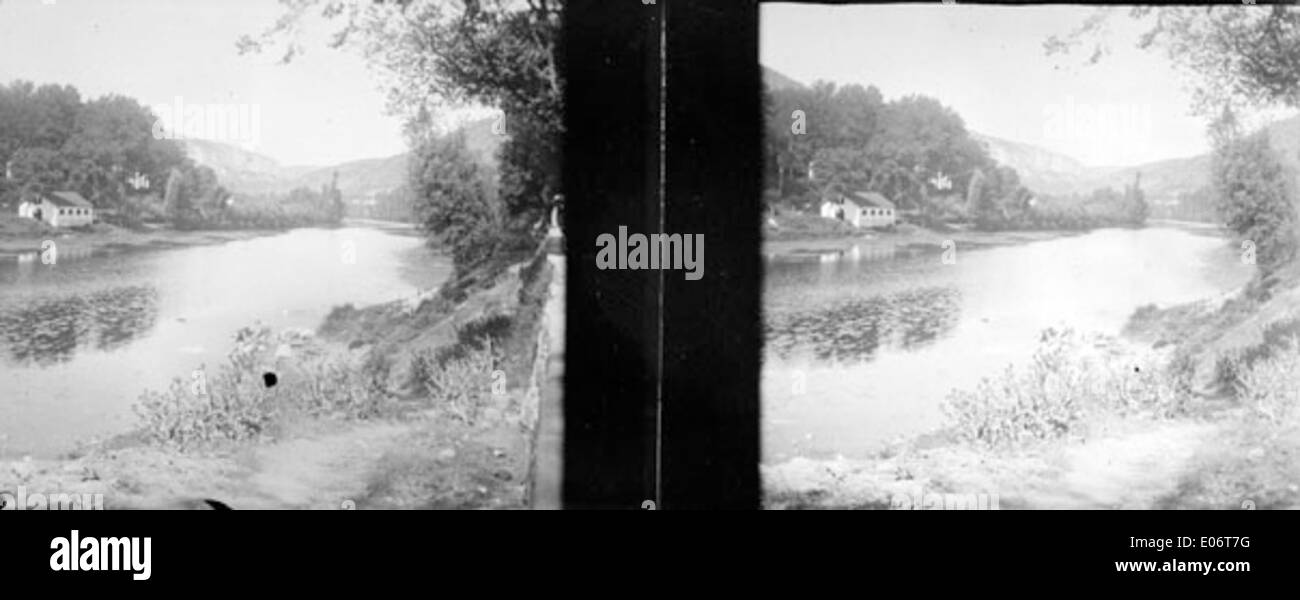 Bords de l'Aveyron, Saint-Antonin-Noble-Val, Juillet 1904 Stockfoto