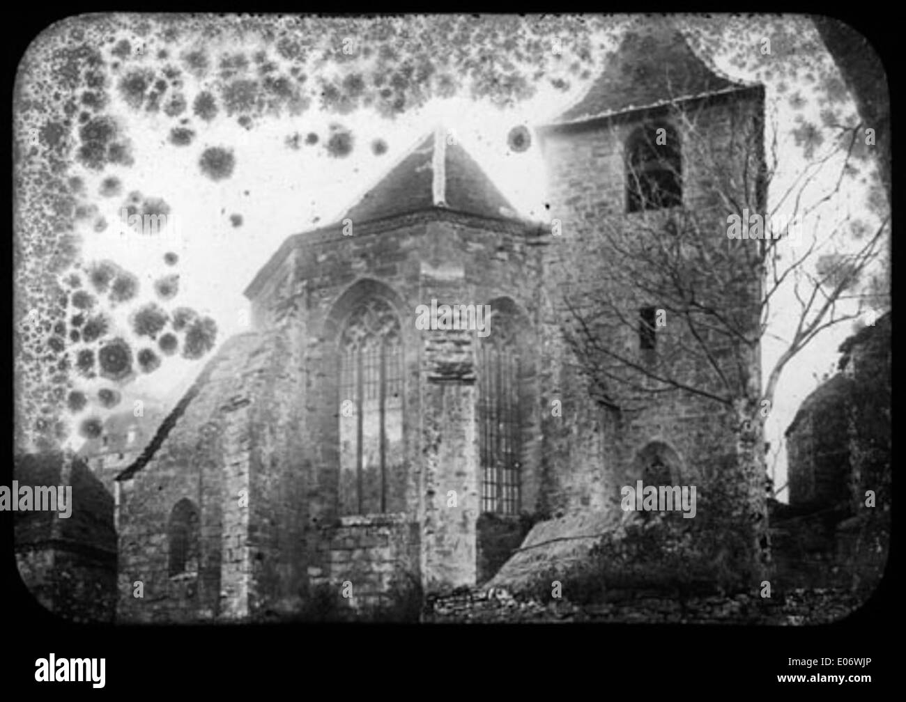 Vue Extérieure d ' une Église, Abside, clocher Stockfoto