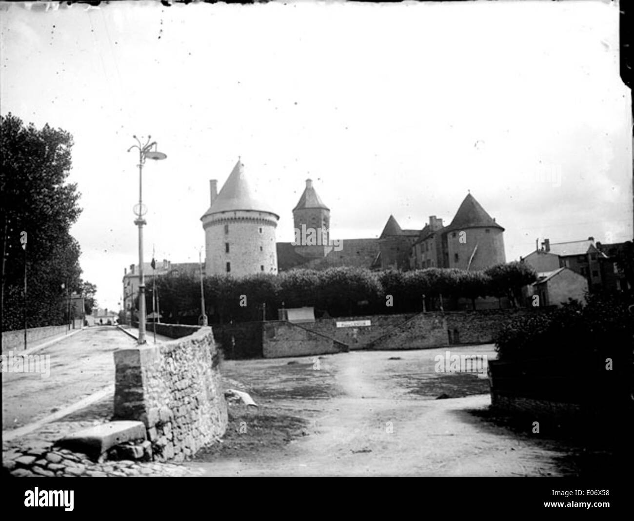 Le Château de Bourganeuf, Juillet 1909 Stockfoto