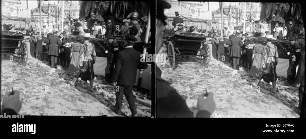 Fête des Fleurs, Monte-Carlo, Avril 1905 Stockfoto