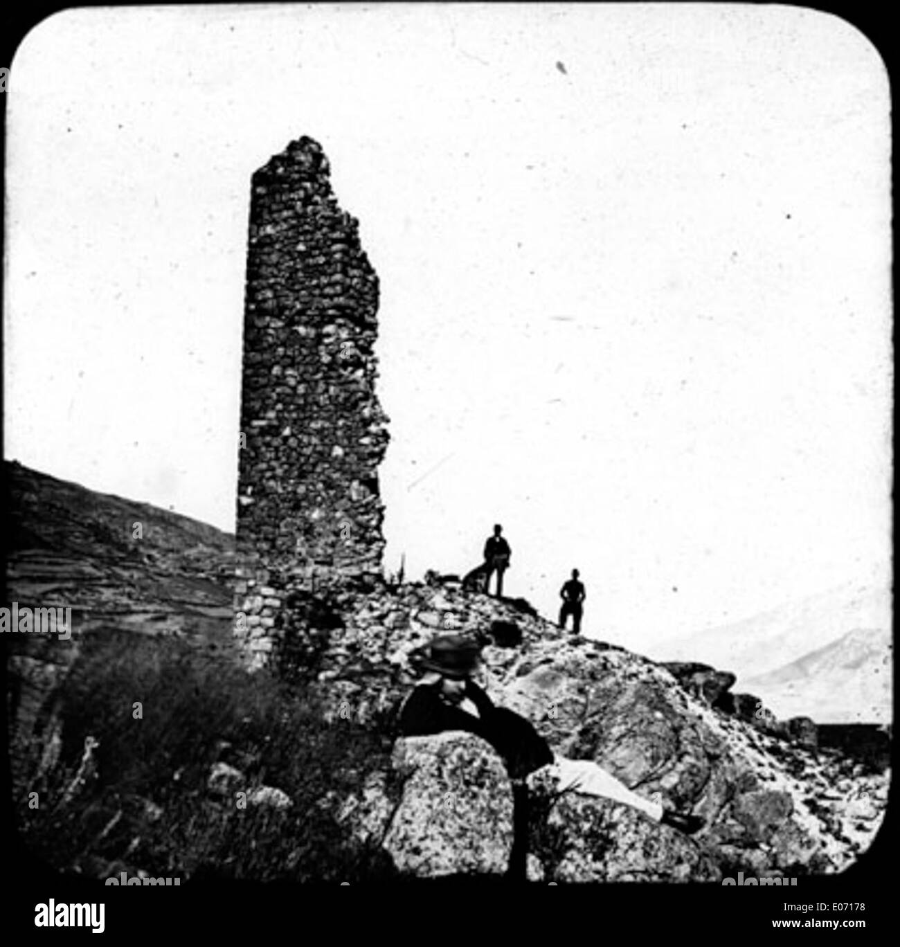 Ruines du Vieux Mont-Louis, Pyrénées-Orientales Stockfoto