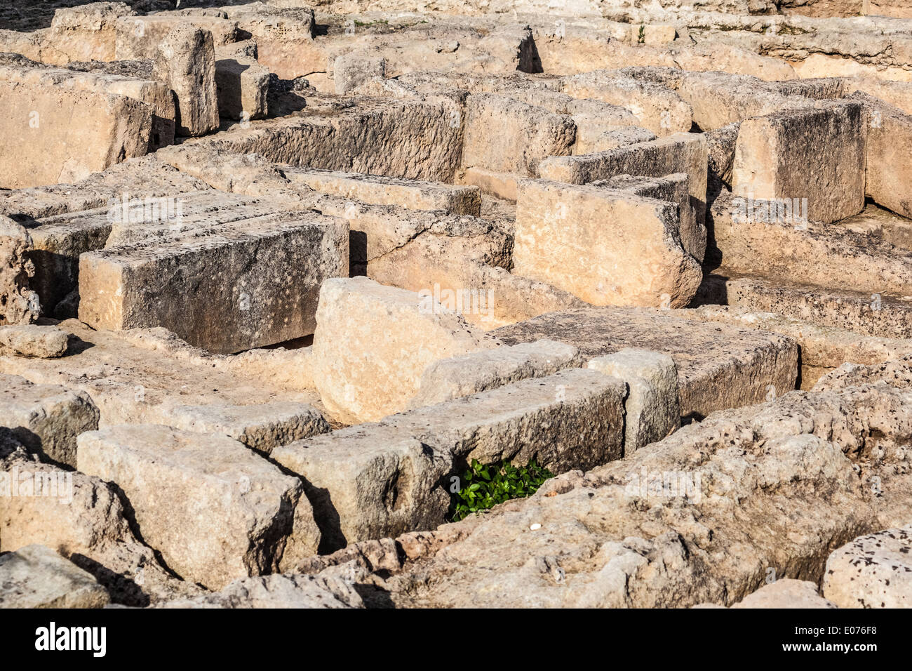 Ruinen einer alten italienischen Stadt namens Egnazia (Gnatia in englischer Sprache) Stockfoto