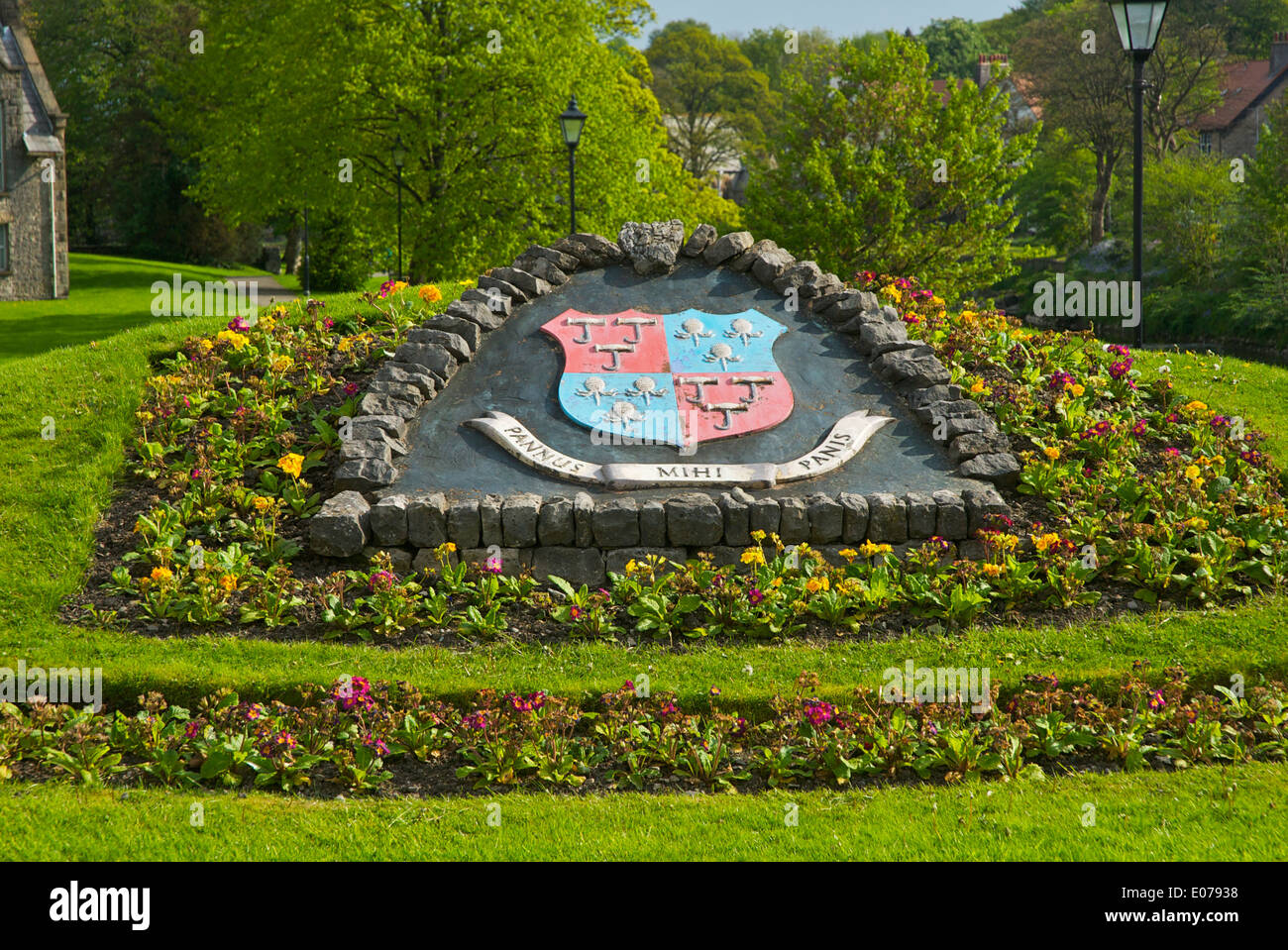 Floral Wappen, Kirkland, Kendal, Cumbria, England UK Stockfoto