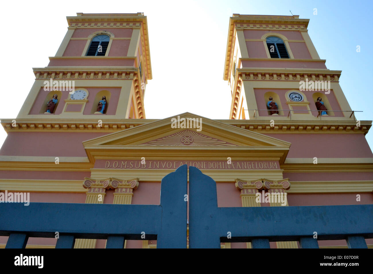 Gebäude in Pondicherry, Indien Stockfoto