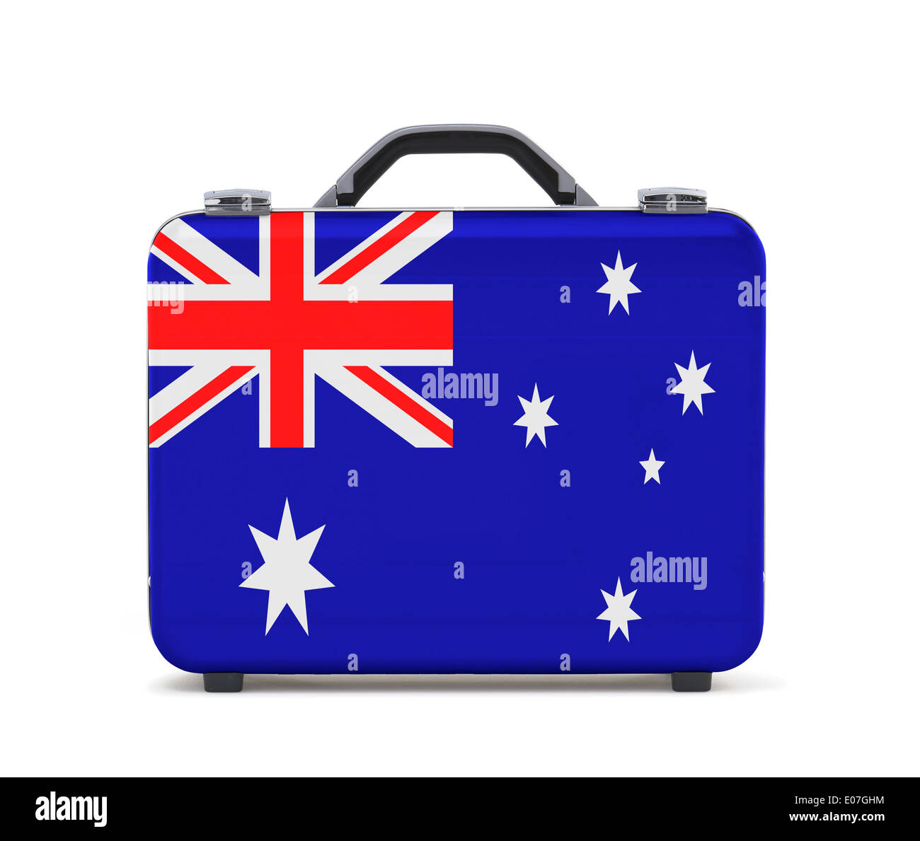 Business-Koffer für die Reise mit Flagge von Australien Stockfotografie -  Alamy