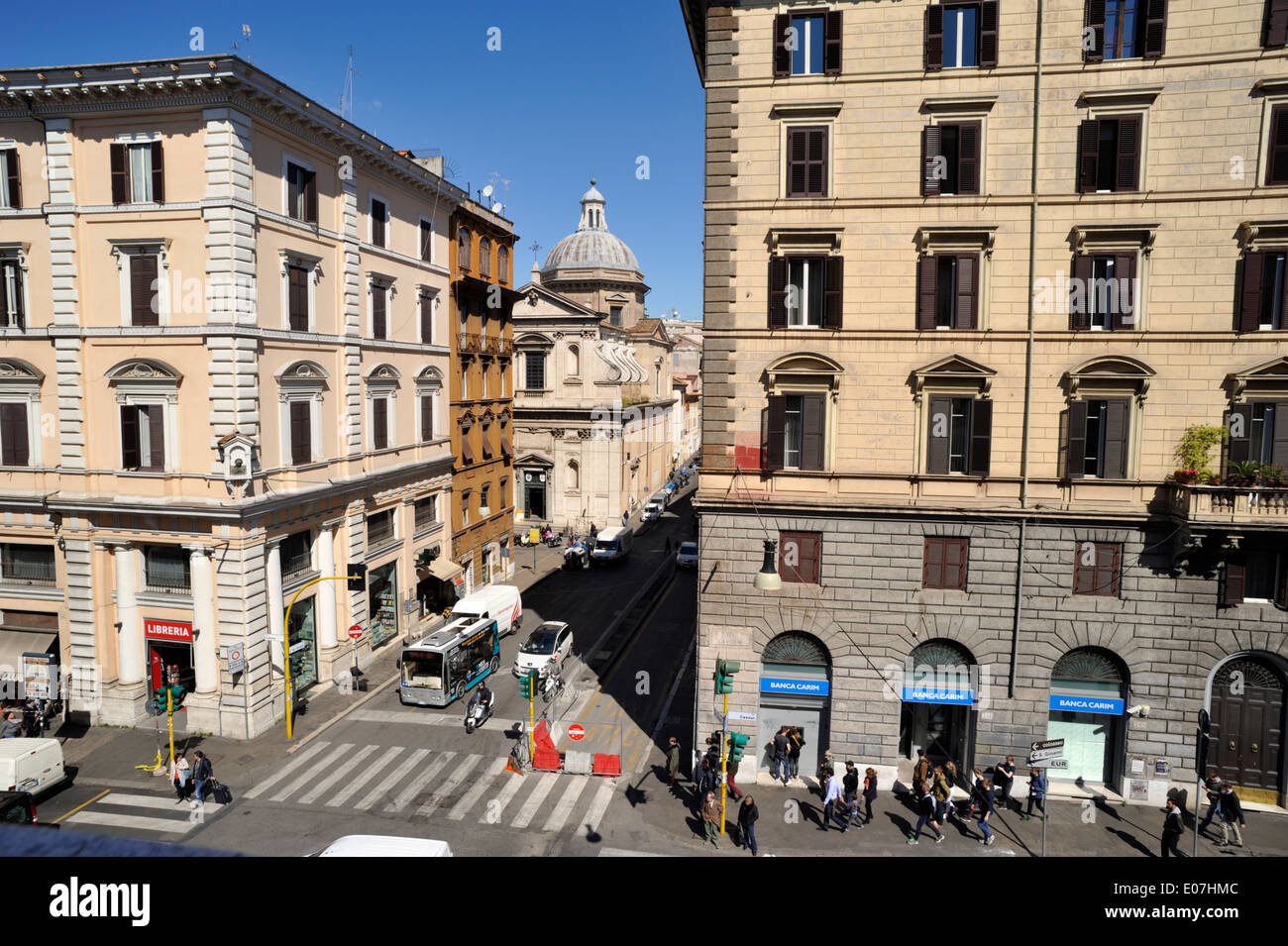 Italien, Rom, Monti Viertel, Via Cavour und Via del Boschetto Stockfoto