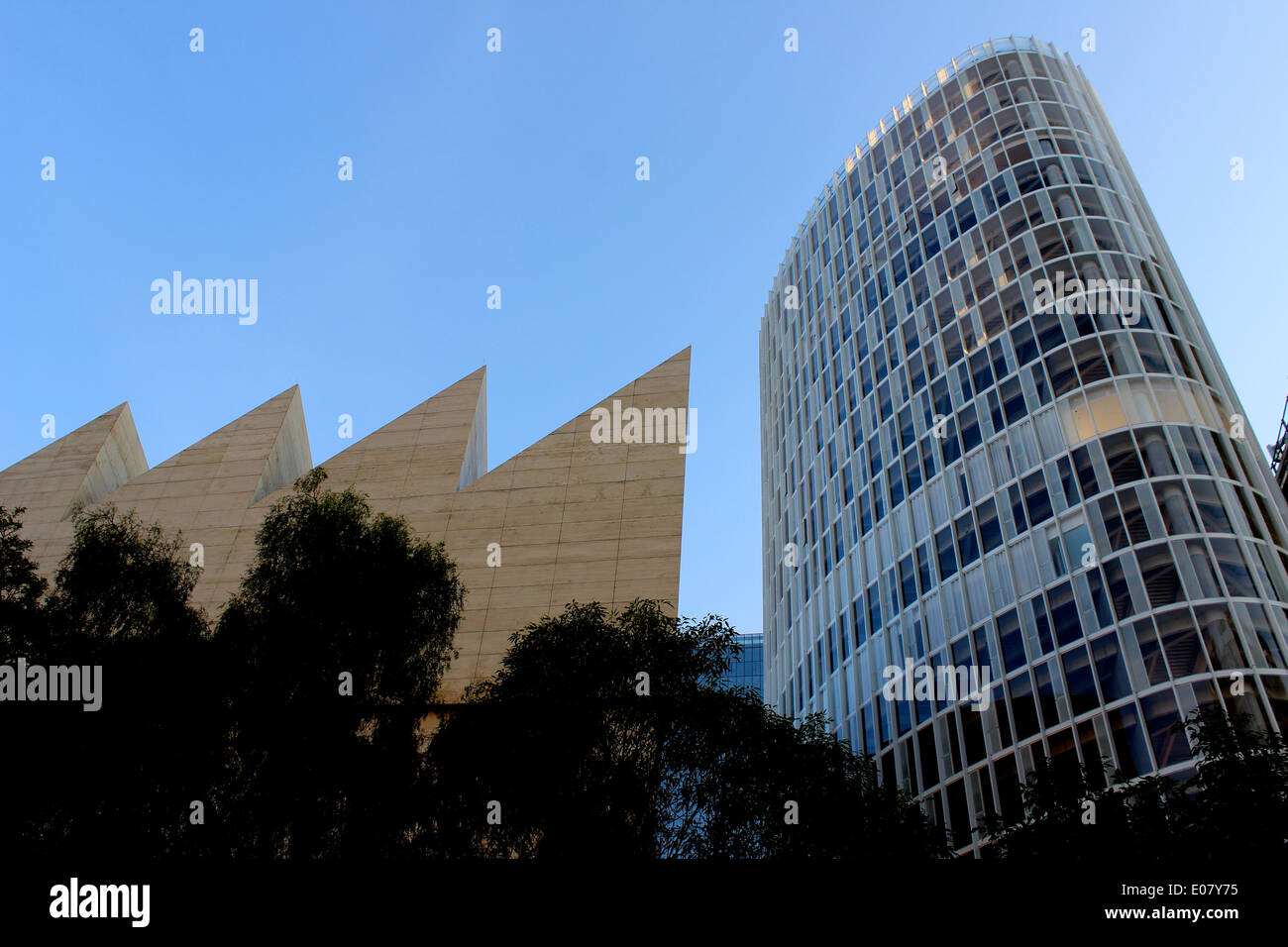 Moderne Architektur in Mexiko-Stadt, Jumex Museum und Bürogebäude, Polanco, Mexiko-Stadt Stockfoto