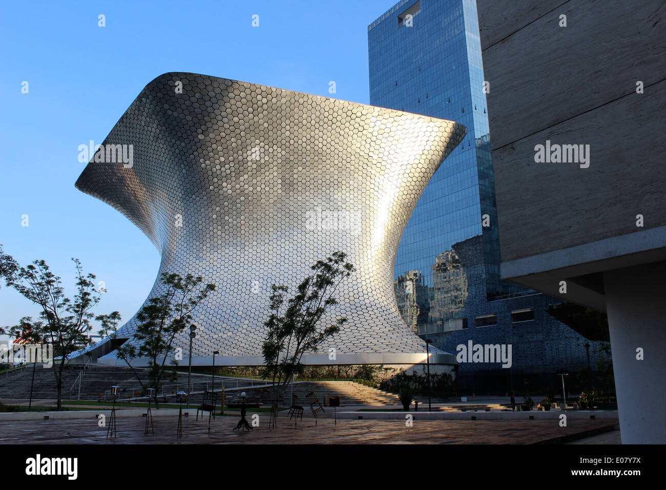 Die spektakuläre Form des Museo Soumaya, moderne Architektur, Polanco, Mexiko-Stadt Stockfoto