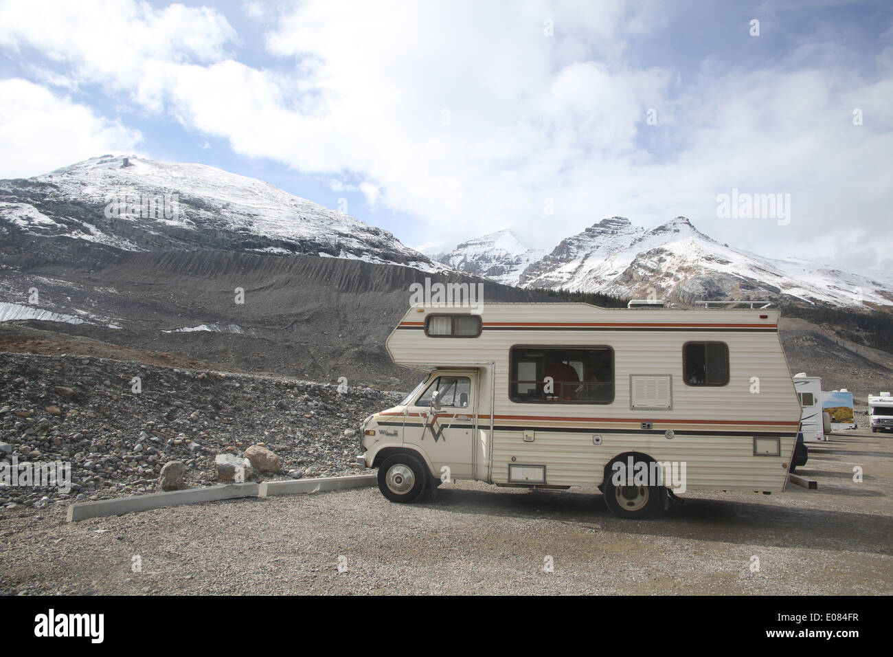Athabasca Gletscher Stockfoto