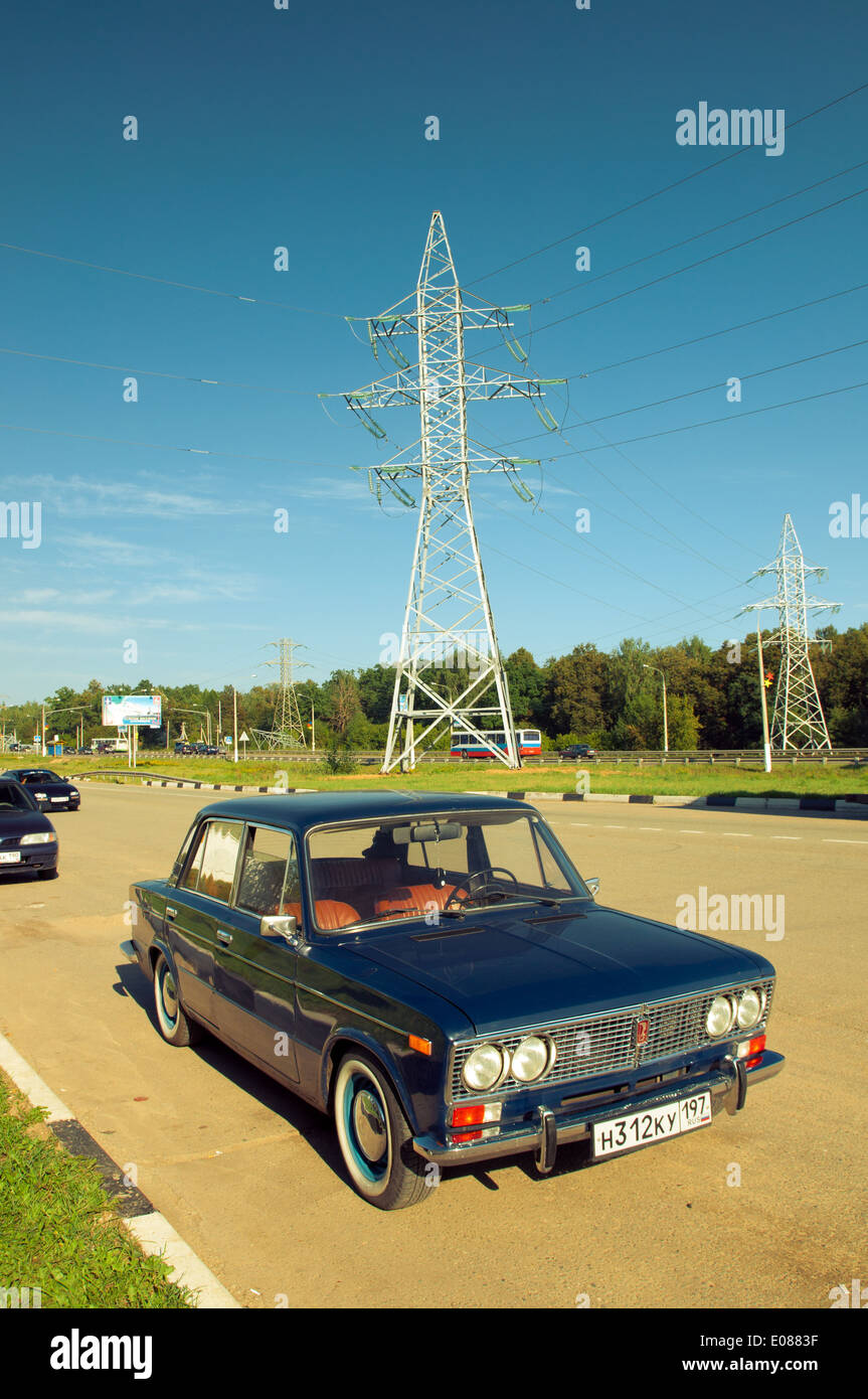 Sowjetische Oldtimer Lada VAZ-2103-2106 Stockfoto